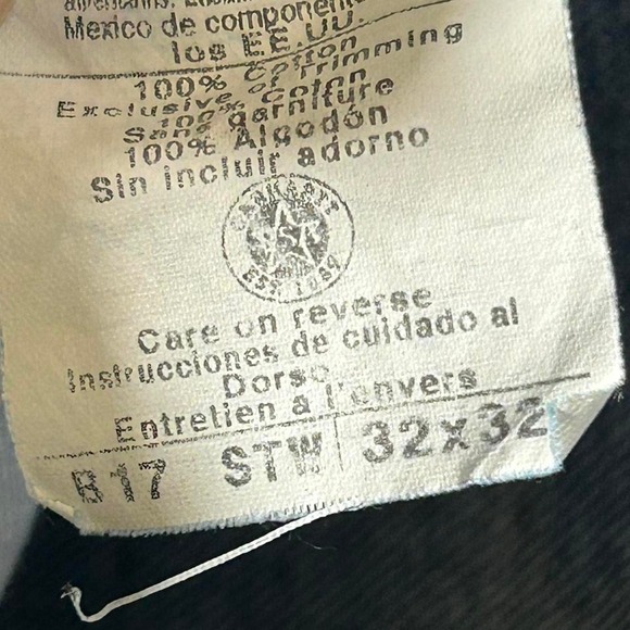 VTG Carhartt Jeans Mens 32x32 Blue Relaxed Fit B17STW  Denim Workwear* - Picture 3 of 6